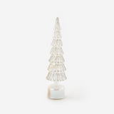 Revolving Lighted Glass Tree