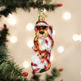 Chester Cheetah On Candy Cane Ornament
