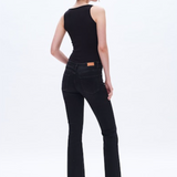 Mid Rise Bootcut Denim Jeans, Black