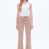 Bella Mid Rise Straight Pants, Nocciola