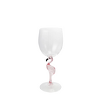 Acrylic Wine Glass with Flamingo Stem