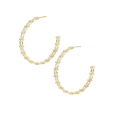Celestia Hoop Earrings, Gold