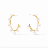 Hydra Stone Hoop, Pearl Medium