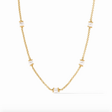 Hydra Delicate Station Necklace, Pearl