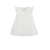 White Mini Lula Eyelet Dress, White