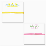 Sorority Doodle Script Notepad