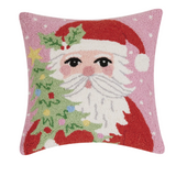 Santa Holding Tree Hook Pillow