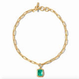 Cheval Paperclip Statement Necklace, Iridescent Emerald Green