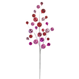 30" Pink and Red Ball Spray