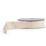 1.5" x 10 Yds Ivory Velvet Ribbon