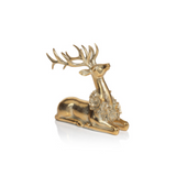 Golden Sitting Deer