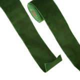 4" x 10 Yds Green Velvet Wired Ribbon