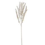31" Champagne Glitter Stem w Mini Teardrop Leaves