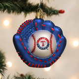Texas Rangers Baseball Mitt Ornament