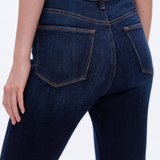 High Rise Flare Jeans, Dark Wash