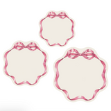 Pink Bow Serving Papers (Pack of 12)