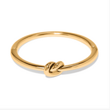 Interlok Single Knot Hinged Bangle, Gold