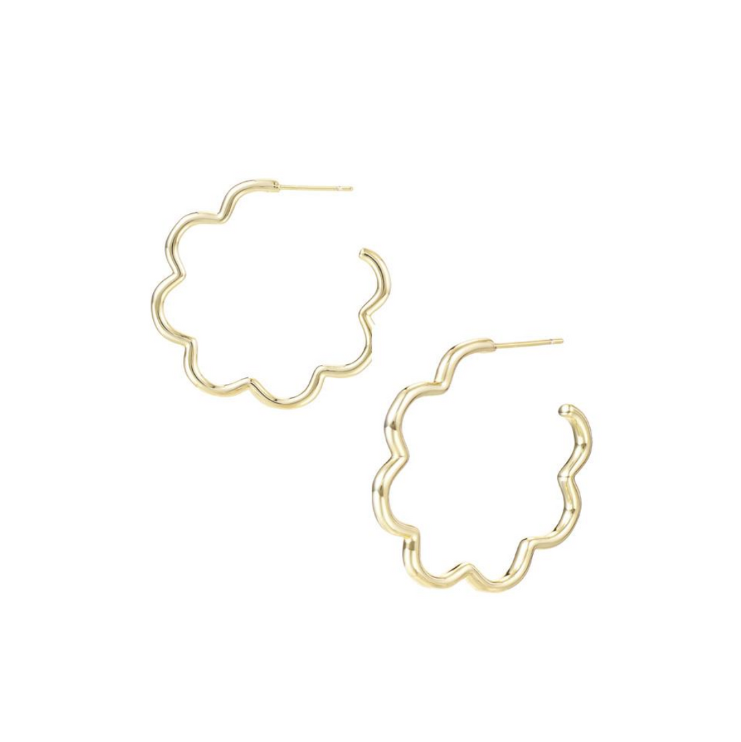 Aurora Hoop Earrings, Gold