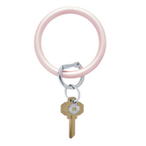 Silicone Big O® Key Ring, Rosé Pearlized