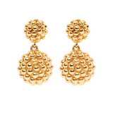 Berry Double Drop Earrings, Gold