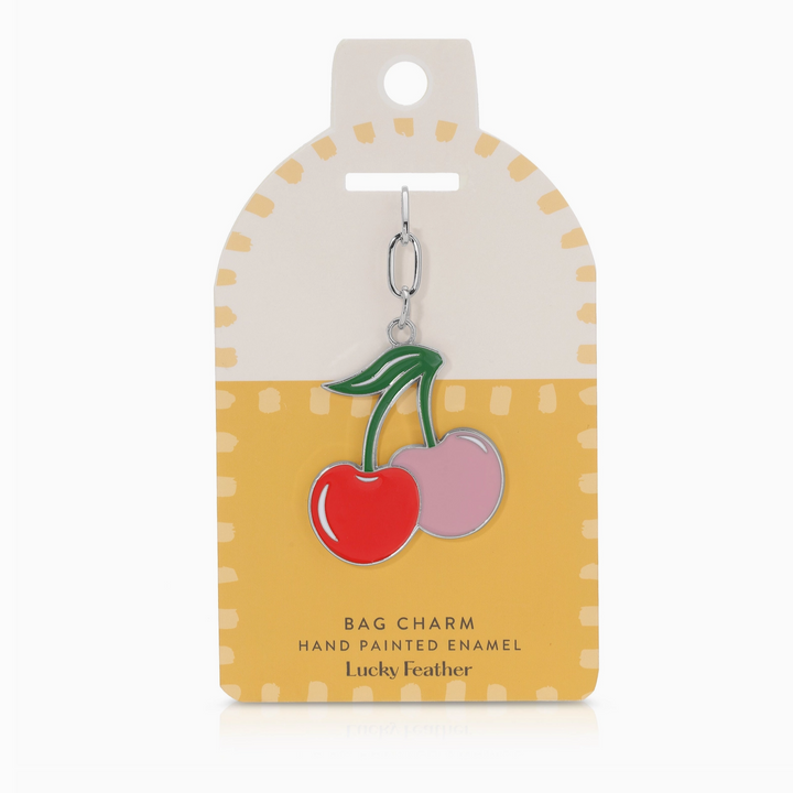 Enamel Cherries Bag Charm/Key Chain