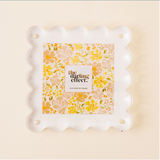 Square Scalloped Acrylic Frame