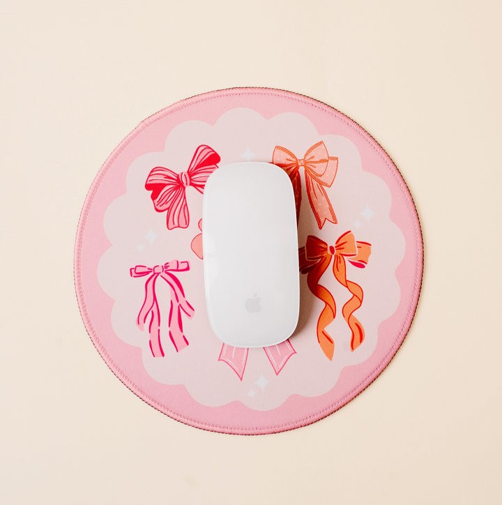 Chic Clicks Mouse Pad, Blushing Bows