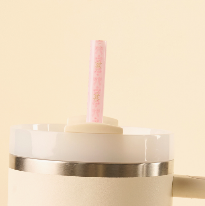 40 oz Tumbler Straw Set, Oh So Fancy Pink