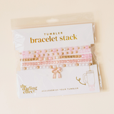 Tumbler Bracelet Stack, Coquette Charm