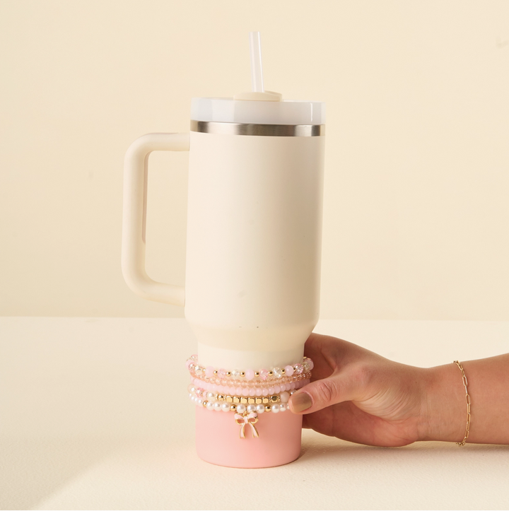 Tumbler Bracelet Stack, Coquette Charm