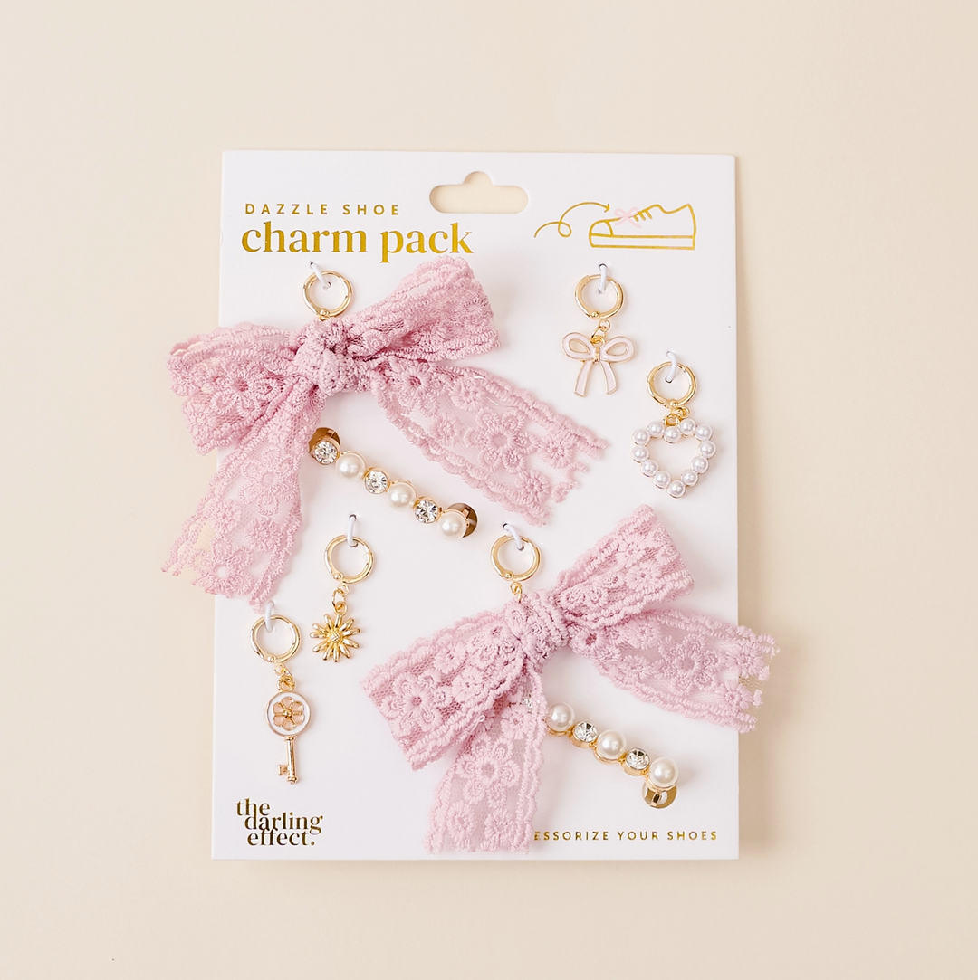 Dazzle Shoe Charm Pack, Key to My Heart
