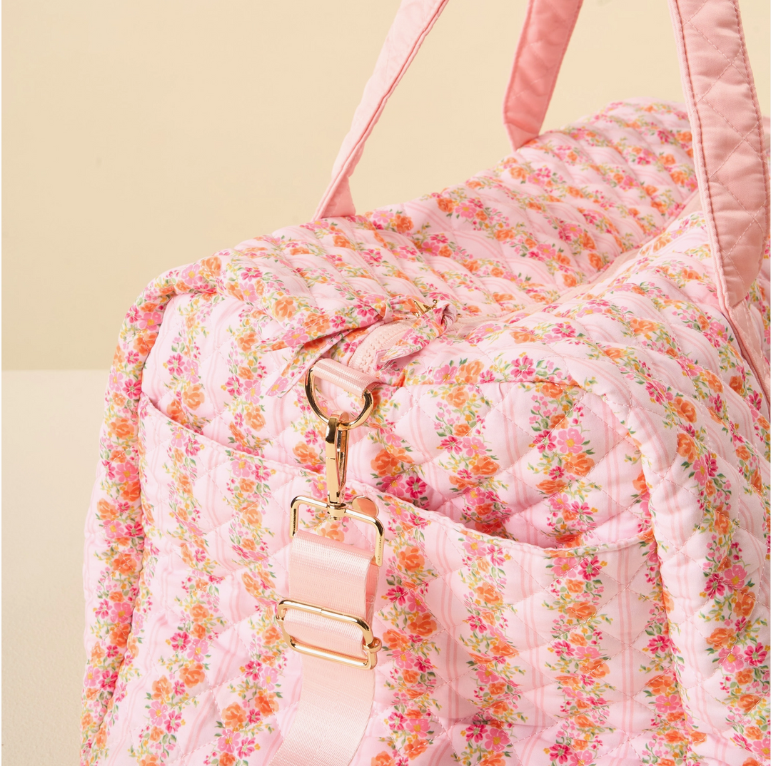 On-the-Go Quilted Weekender Bag, Petal Parade Pink