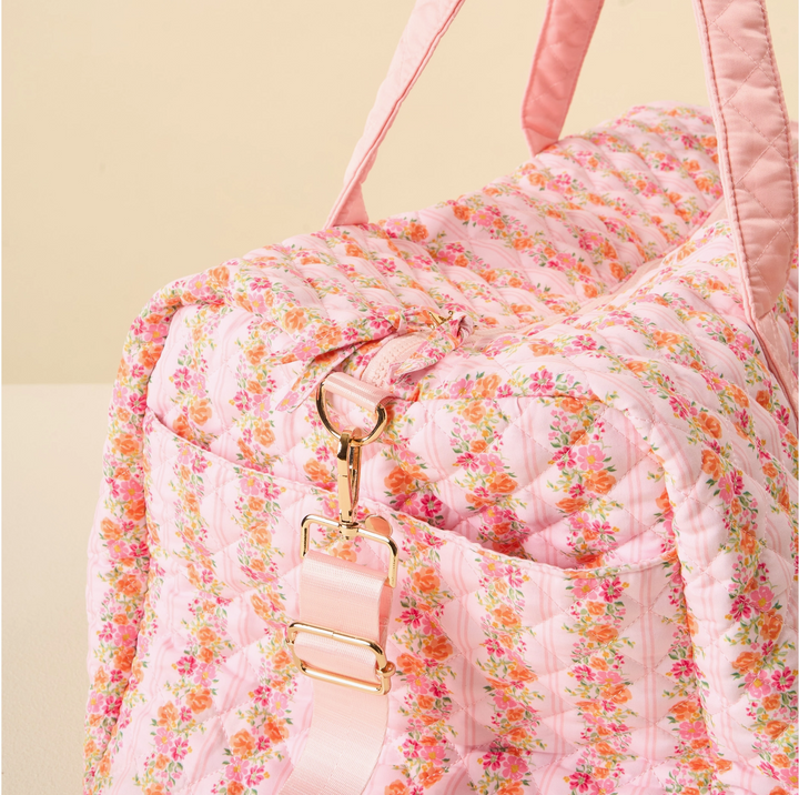On-the-Go Quilted Weekender Bag, Petal Parade Pink