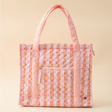 The Everyday Quilted Tote Bag, Petal Parade Pink