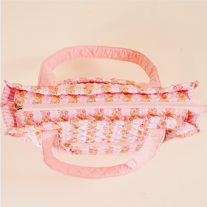 The Everyday Quilted Tote Bag, Petal Parade Pink