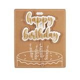 Gold Birthday Cake Topper