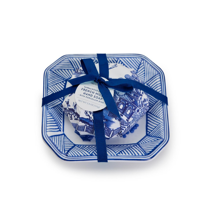 Sandalwood Soap with Porcelain Tray