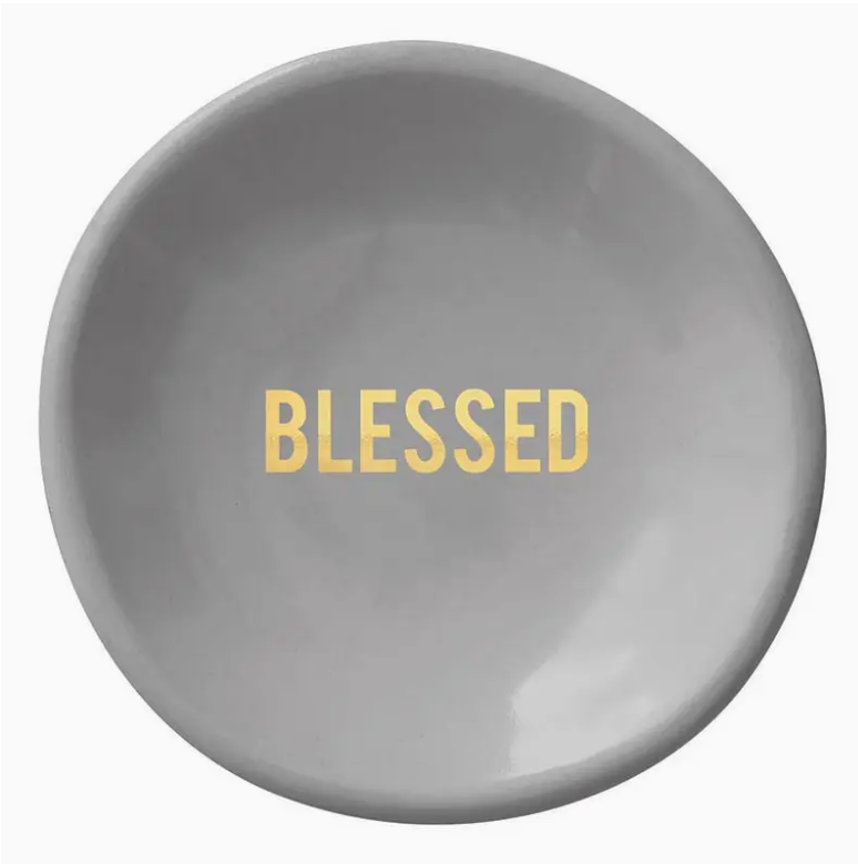 Blessed Ceramic Ring Dish & Earrings