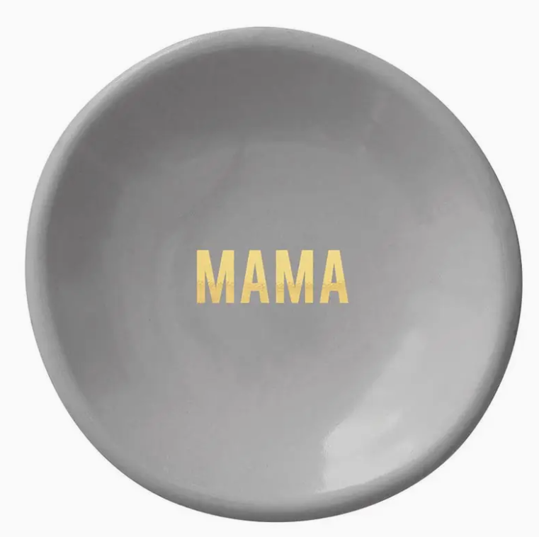 Mama Ceramic Ring Dish & Earrings