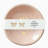 All Things Lovely Ceramic Ring Dish & Earrings