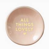 All Things Lovely Ceramic Ring Dish & Earrings