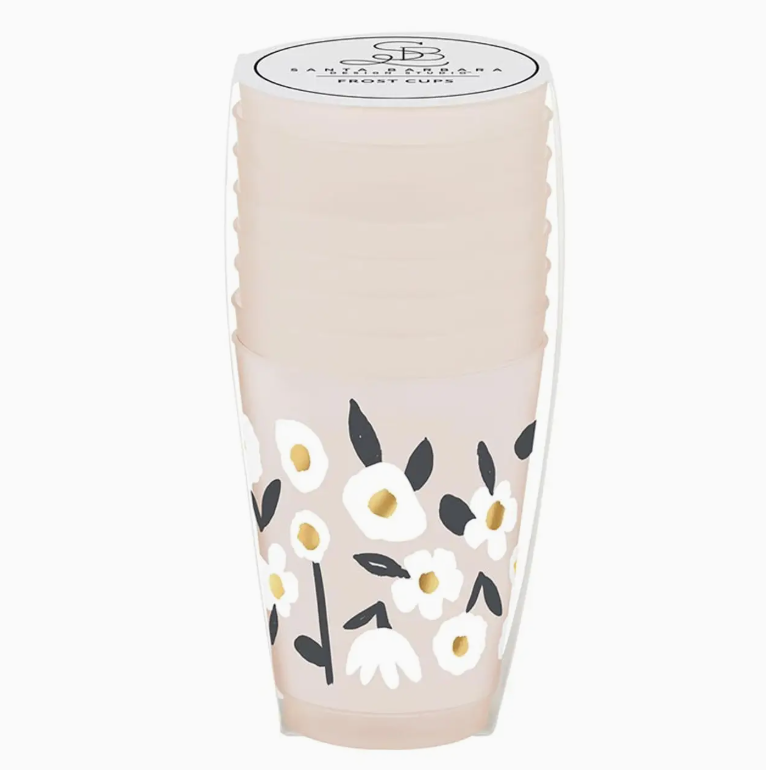 Floral Frost Cups