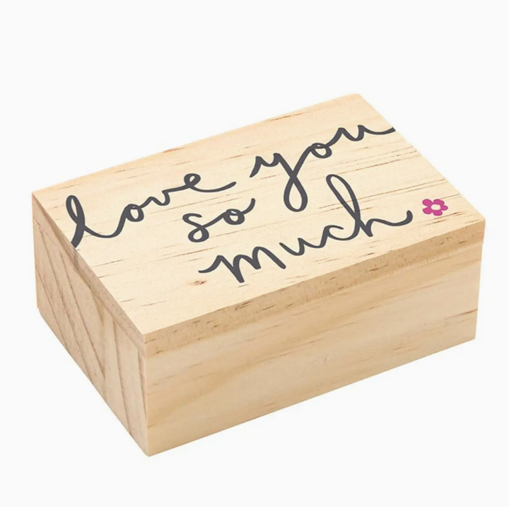 Love You So Much Treasure Box Necklace, Blush