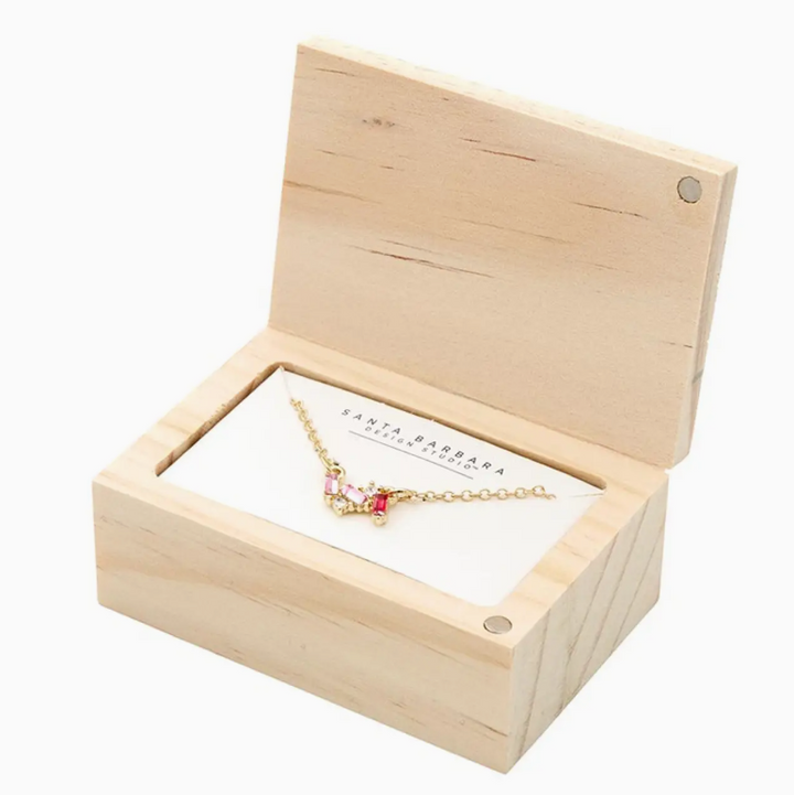 Love You So Much Treasure Box Necklace, Blush