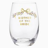 Mother of the Bride Stemless Wine Glass