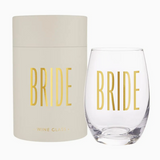 Bride Stemless Wine Glass