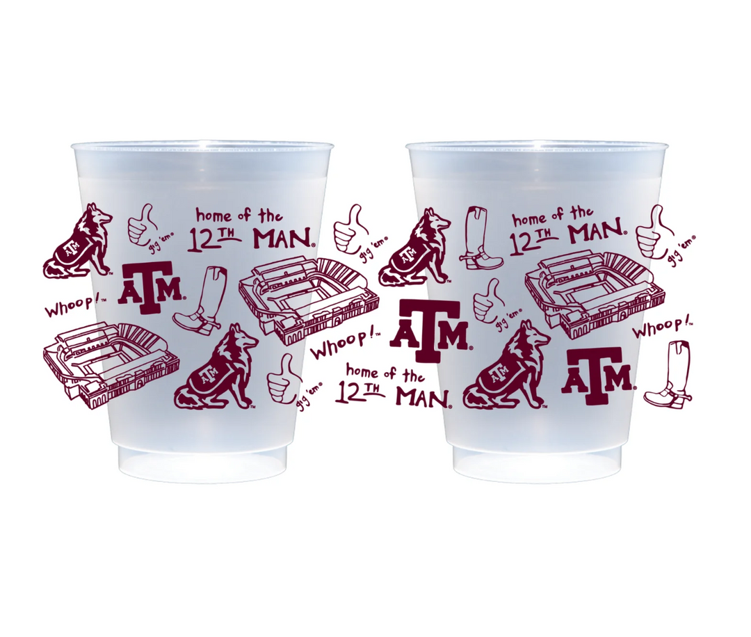 TAMU Shatterproof Cups (Set of 8)