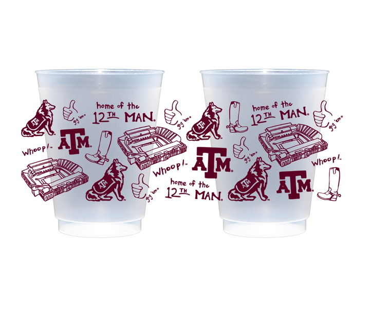 TAMU Shatterproof Cups (Set of 8)