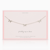 Beautiful Bows Necklace, Silver