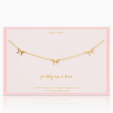 Beautiful Bows Necklace, Gold